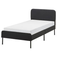 SLATTUM IKEA 805.712.51 Кровать 90х200 с ортопед. основанием Виссле темно-серый