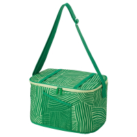 NABBFISK IKEA 605.710.73 Сумка-холодильник 36x26x22 см узор/зеленый