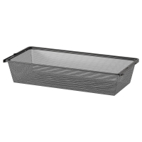 BOAXEL IKEA 905.755.93 Проволочная корзина 80х40х15 см. антрацит