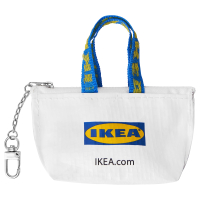 KNOLIG IKEA 006.007.47 Брелок для ключей 9x7 см маленький белый