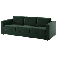 VIMLE Sofa 3-osobowa, Djuparp ciemnozielony