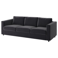 VIMLE Sofa 3-osobowa, Djuparp ciemnoszary