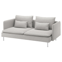 SÖDERHAMN Sofa 3-osobowa, Tallmyra biały/czarny