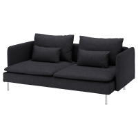 SÖDERHAMN Sofa 3-osobowa, Hillared antracyt