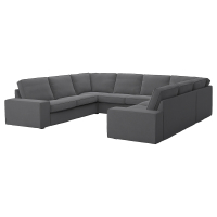 KIVIK Sofa w kształcie litery U, 6-osob, Tallmyra średnioszary