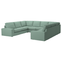 KIVIK Sofa w kształcie litery U, 6-osob, Tallmyra jasnozielony