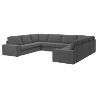 KIVIK Sofa w kształcie lit U, 7-osobowa, Tallmyra średnioszary