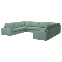 KIVIK Sofa w kształcie lit U, 7-osobowa, Tallmyra jasnozielony