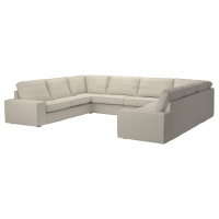 KIVIK Sofa w kształcie lit U, 7-osobowa, Gunnared beżowy