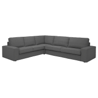 KIVIK Sofa narożna 5-osobowa, Tallmyra średnioszary