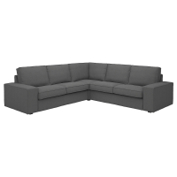 KIVIK Sofa narożna 4-osobowa, Tallmyra średnioszary