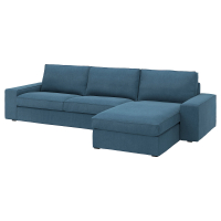 KIVIK Sofa 4-osobowa z szezlongiem, Tallmyra niebieski