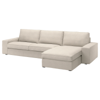 KIVIK Sofa 4-osobowa z szezlongiem, Gunnared beżowy