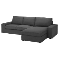 KIVIK Sofa 3-osobowa z szezlongiem, Tallmyra średnioszary