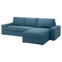 KIVIK Sofa 3-osobowa z szezlongiem, Tallmyra niebieski