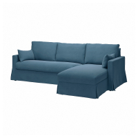 HYLTARP Sofa 3o z szezlongiem, prawy, Tallmyra niebieski