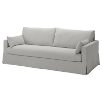 HYLTARP Sofa 3-osobowa, Tallmyra biały/czarny