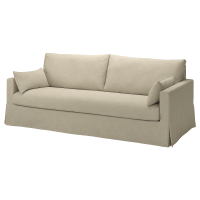 HYLTARP Sofa 3-osobowa, Hemmesta jasnobeżowy