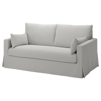 HYLTARP Sofa 2-osobowa, Tallmyra biały/czarny