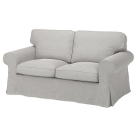 EKTORP Sofa 2-osobowa, Tallmyra biały/czarny