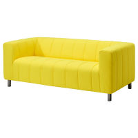 KLIPPAN Sofa 2-osobowa, Långban jaskrawożółty