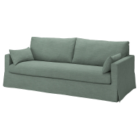 HYLTARP Sofa 3-osobowa, Hemmesta szarozielony