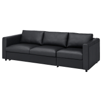 VIMLE Rozkładana sofa 3-osobowa, Grann/Bomstad czarny