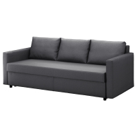 FRIHETEN Rozkładana sofa 3-osobowa, Skiftebo ciemnoszary