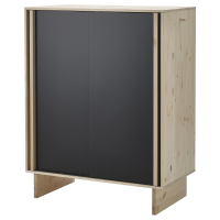GLAMBERGET IKEA 205.645.12 Шкаф 3 раздвижные дв. 117x63x150 см сосна/черный