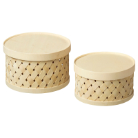 SNOPLOG IKEA 805.818.63 Корзины с крышками 2 шт. тополь