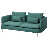 SÖDERHAMN Sofa 3-osobowa, Kelinge szaroturkusowy