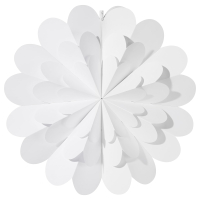 STRALA Klosz, 3D kwiat/biały, 55 cm