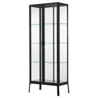 MILSBO IKEA 303.964.48 Шкаф-витрина 73x175 см антрацит