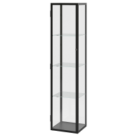 BLALIDEN / STRIMSAV IKEA 895.229.25 Шкаф стеклянный с подсветкой Чёрный