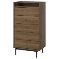 RADMANSO IKEA 405.936.03 Комод 5 ящ. 70x48x132 см орехово-коричневый