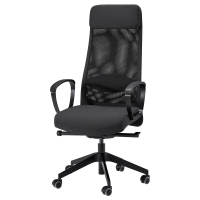 MARKUS IKEA 305.888.00 Офисное кресло Vissle Dark Grey ткань серый