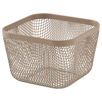 IKEA 365+ 705.996.46 Корзина для продуктов 14x14x10 см металл/светло-серый