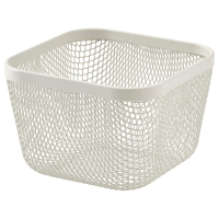 IKEA 365+ 705.956.91 Корзина для продуктов 14x14x10 см металл/белый