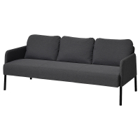 GLOSTAD IKEA 405.732.85 Диван 3-местный Книса темно-серый