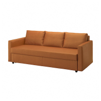 FRIHETEN IKEA 905.512.24 3-местный диван, раздвижной, Фаринге коричнево-оранжевый
