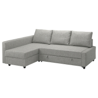 FRIHETEN IKEA 295.170.45 Угловой диван с функцией сна, Faringe светло-серый