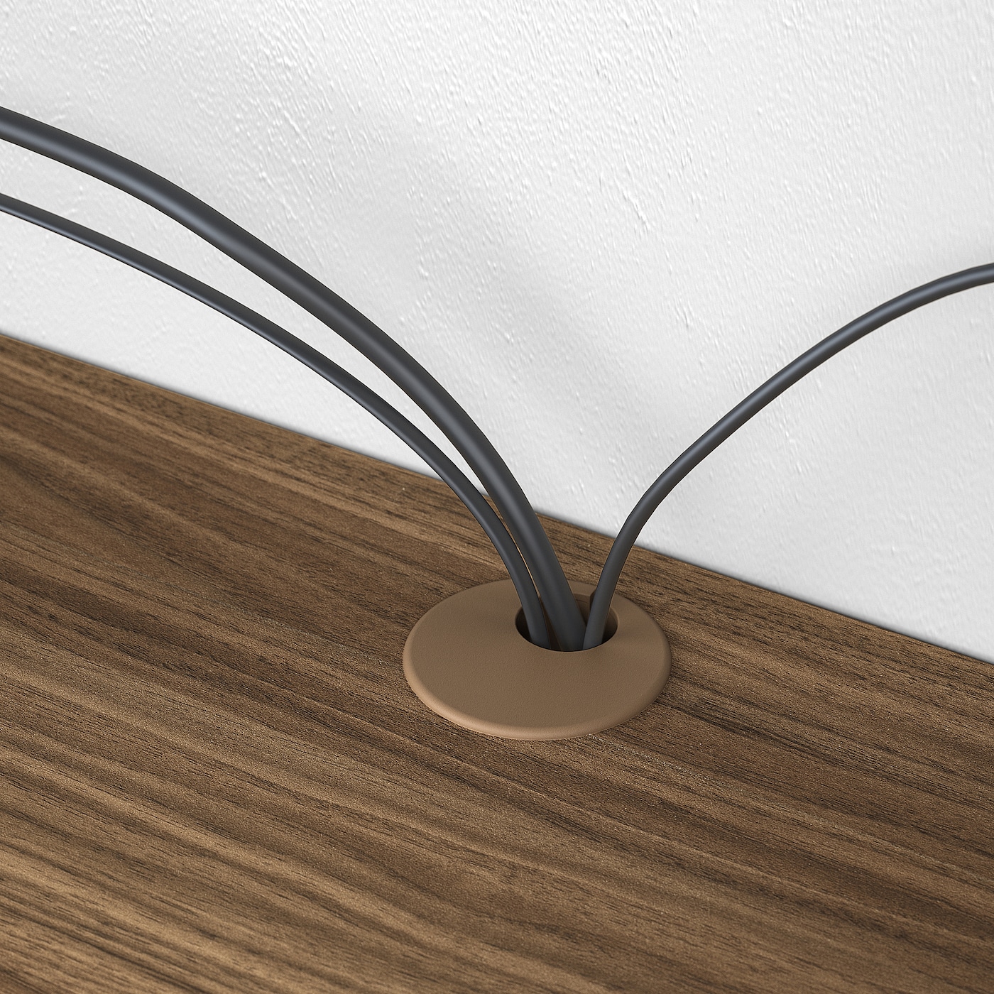 EKET Półka na media, brązowy/orzech, 70x35x35 cm