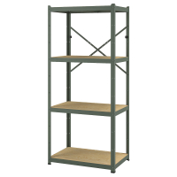 BROR IKEA 695.161.38 Стеллаж 85x55x190 см серо-зеленая/сосновая фанера
