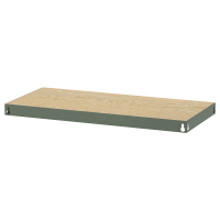 BROR IKEA 605.479.07 Полка 84x39 см серо-зеленая/сосновая фанера