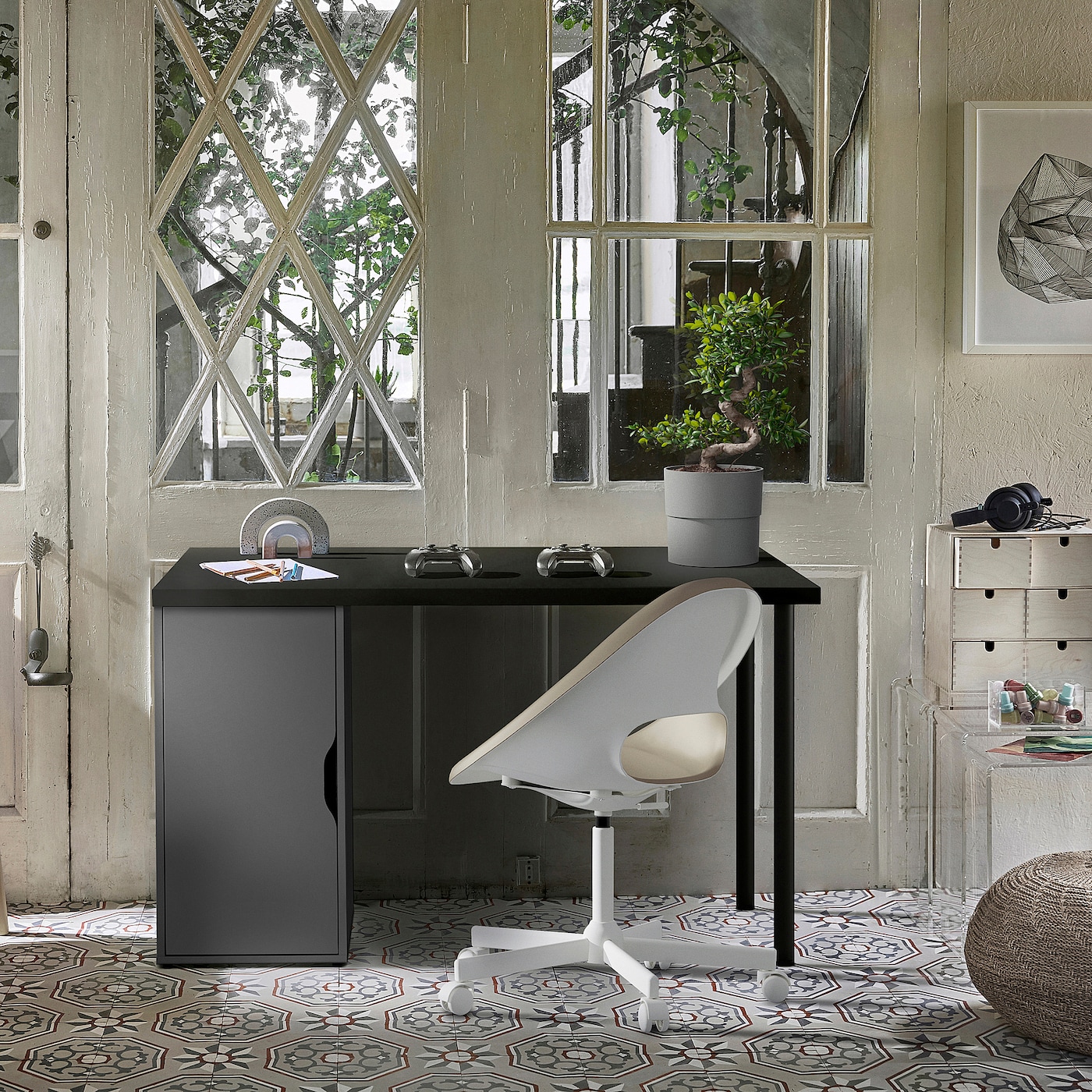 ALEX IKEA 705.888.98 Комод на колесах 36x70 см темно-серый