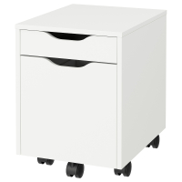 ALEX IKEA 595.826.66 Комод на колесах 36x50 см белый/черный