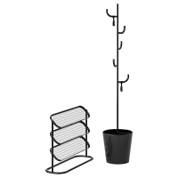 ÄLGANÄS IKEA 795.781.21 Мебель для прихожей комплект из 2 предметов черный