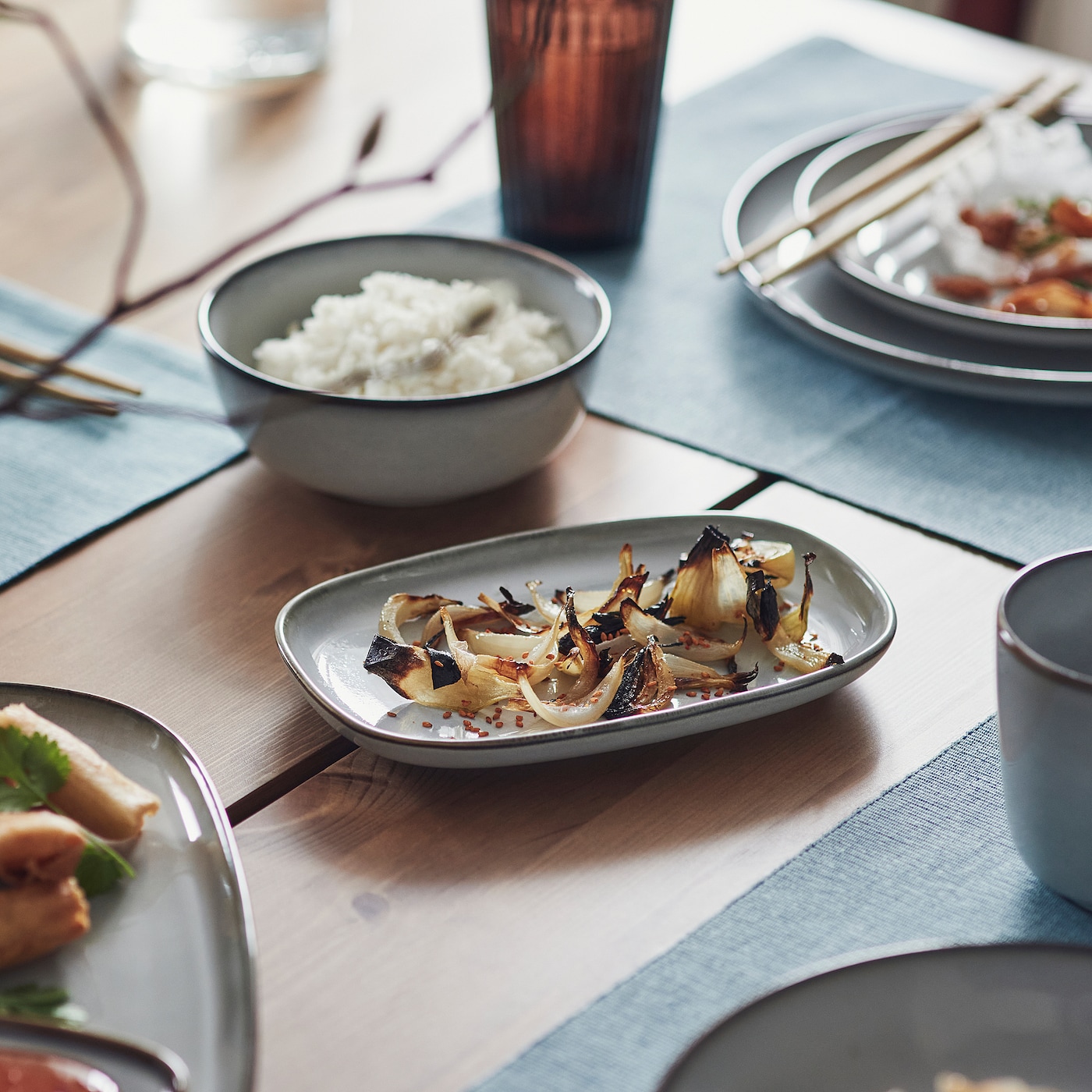 GLADELIG IKEA 706.007.58 Тарелка 20x13 см серая