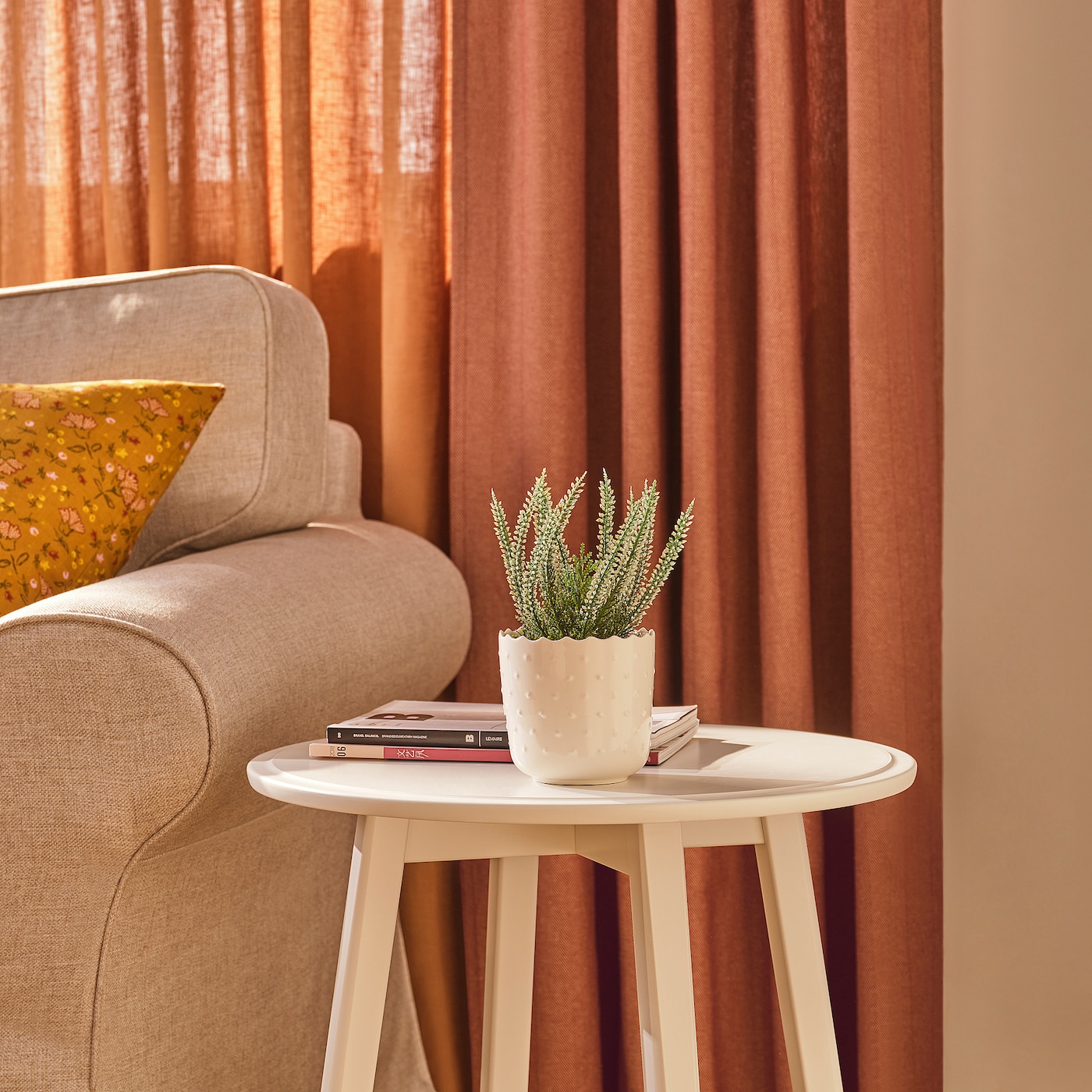 FEJKA IKEA 906.017.14 Искусственное растение в горшке 9 см вереск для дома и улицы