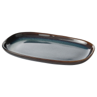 GLADELIG Talerz, niebieski, 20x13 cm